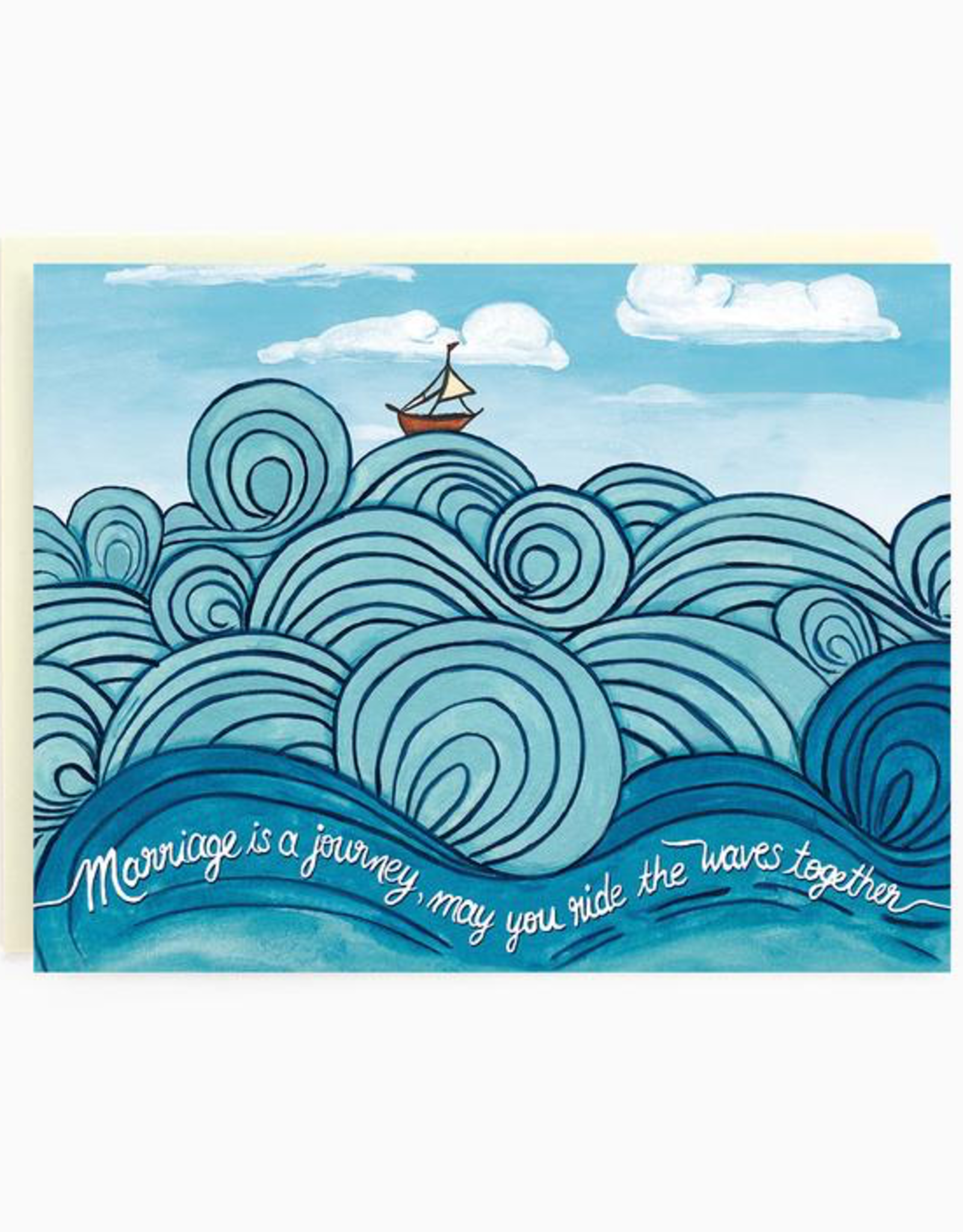 Waves Wedding Card