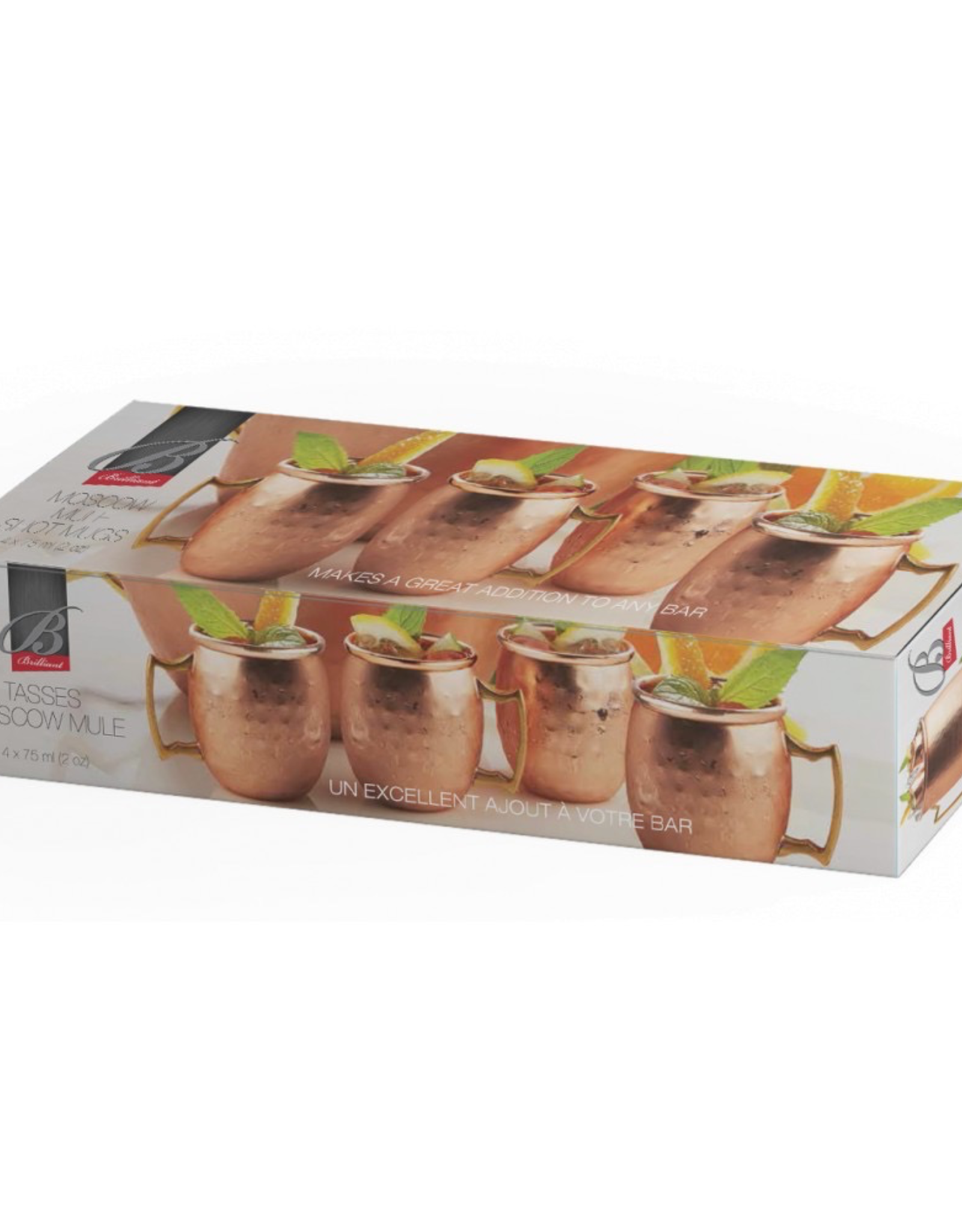 Moscow Mule Copper Belly Shot Glass-Set 4