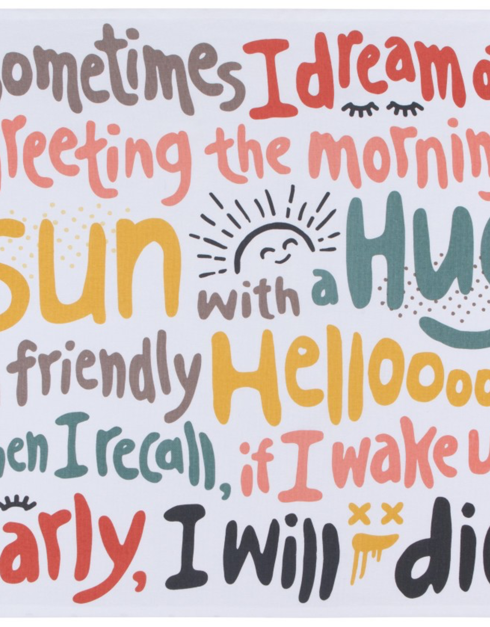 Daily Affirmations Tea Towel