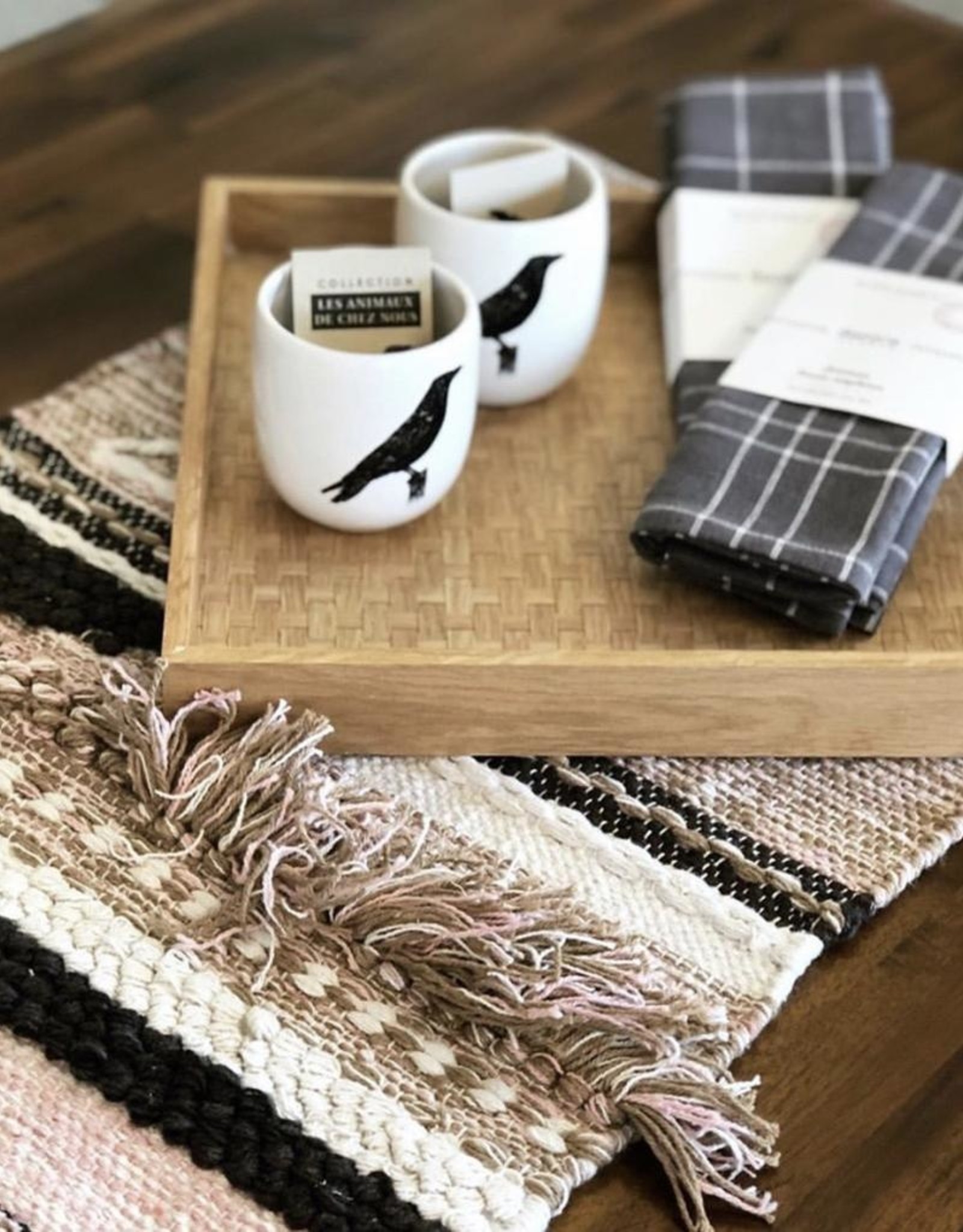 Denman Grid Napkin-Set 2