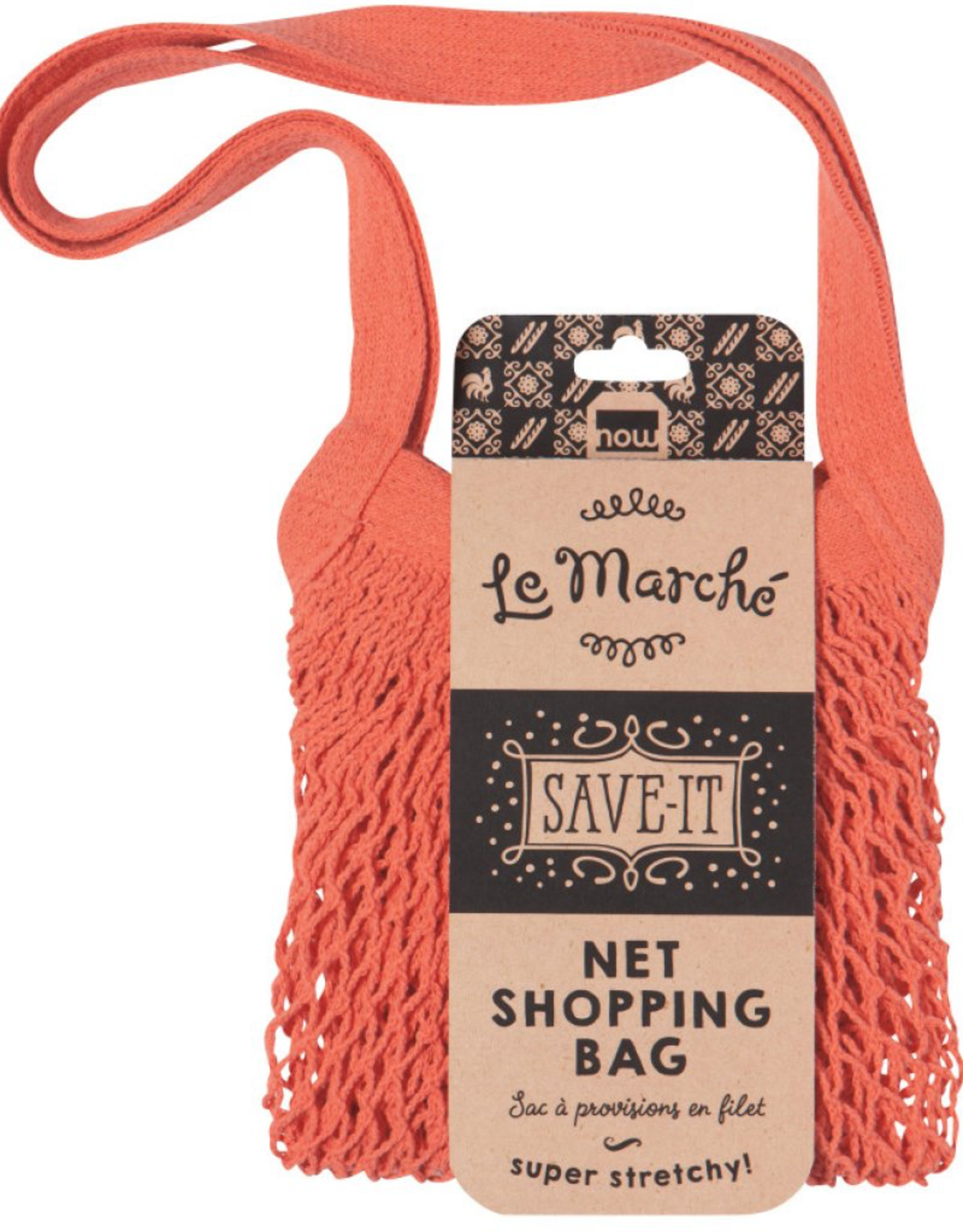 Le Marche Shopping Bag-Coral