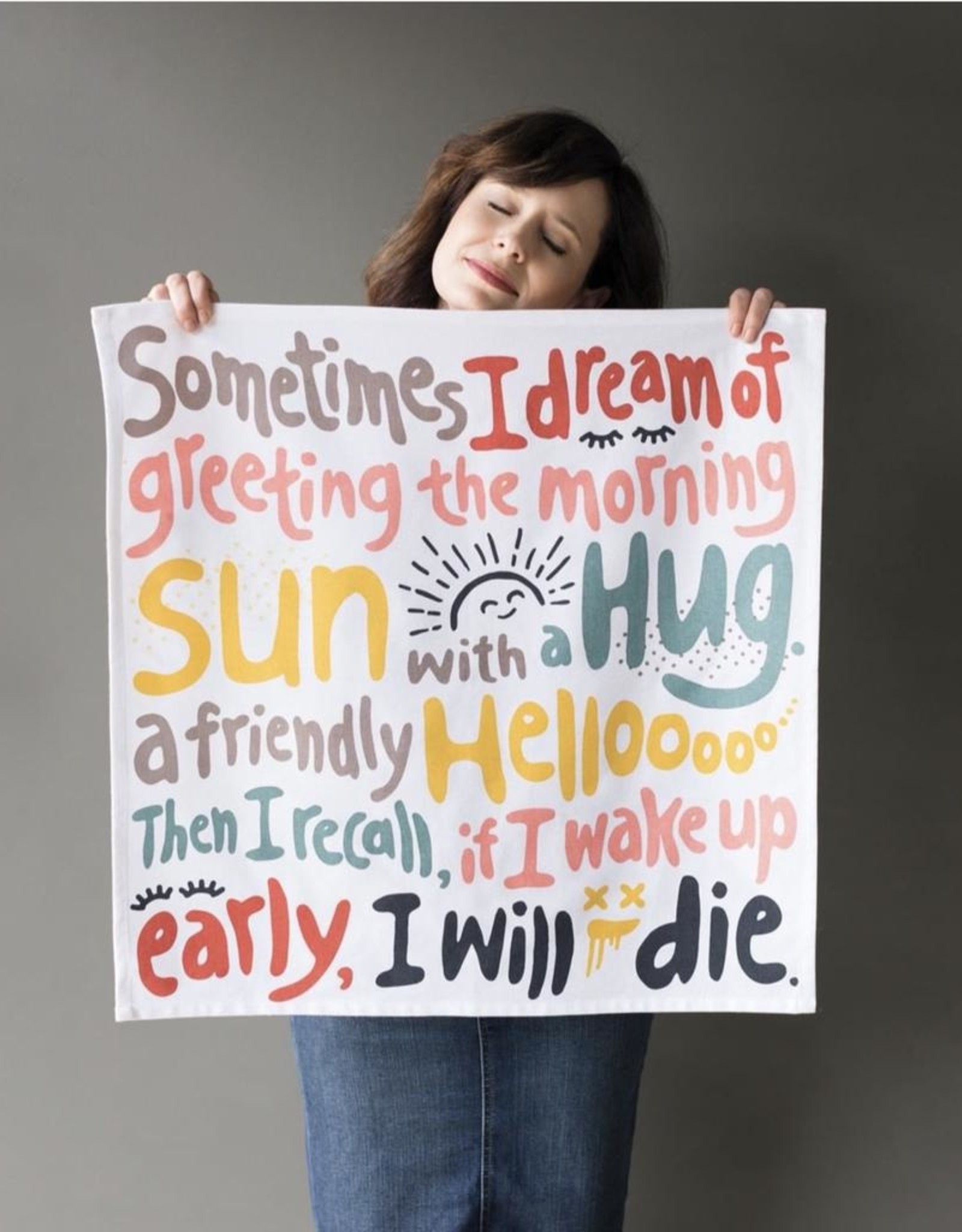 Daily Affirmations Tea Towel