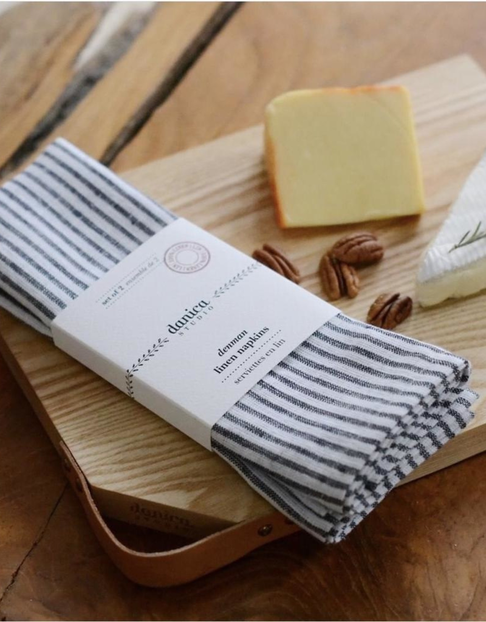 Denman Bengal Strip Napkin-Set 2