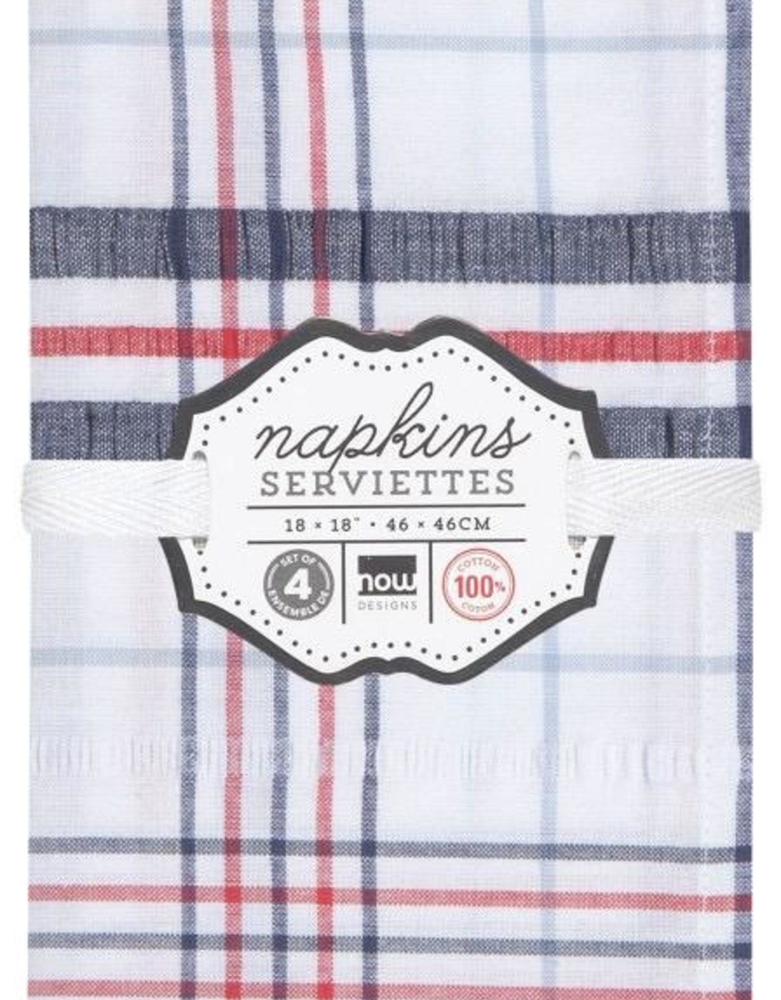 Seersucker Napkins-Set 4