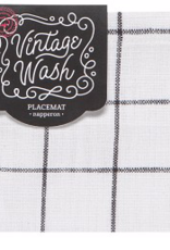 Vintage Wash Placemat-Black