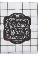 Vintage Wash Tablecloth-Black 60x90