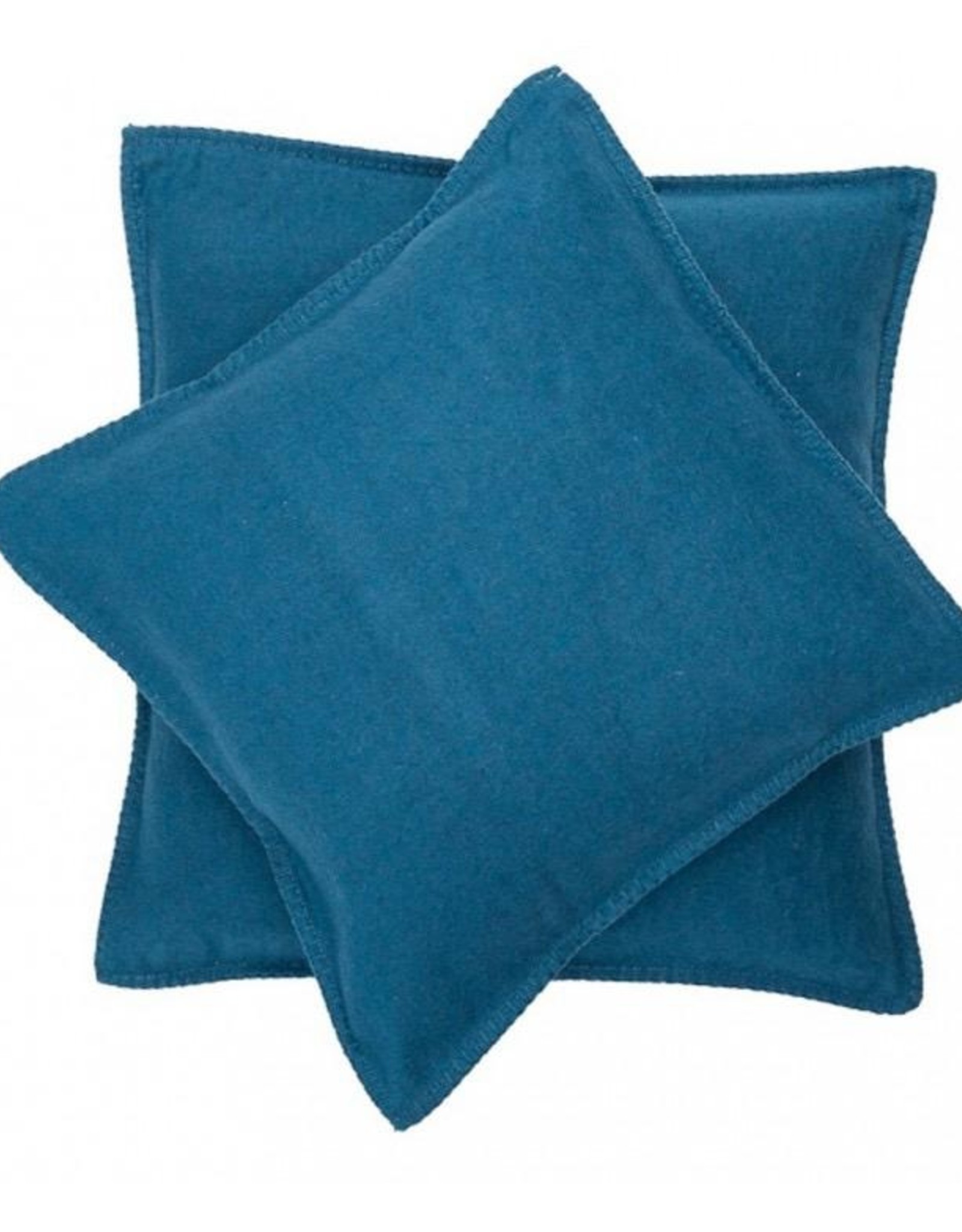 Blanket stitch cushion, atlantic
