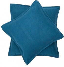 Blanket stitch cushion, atlantic