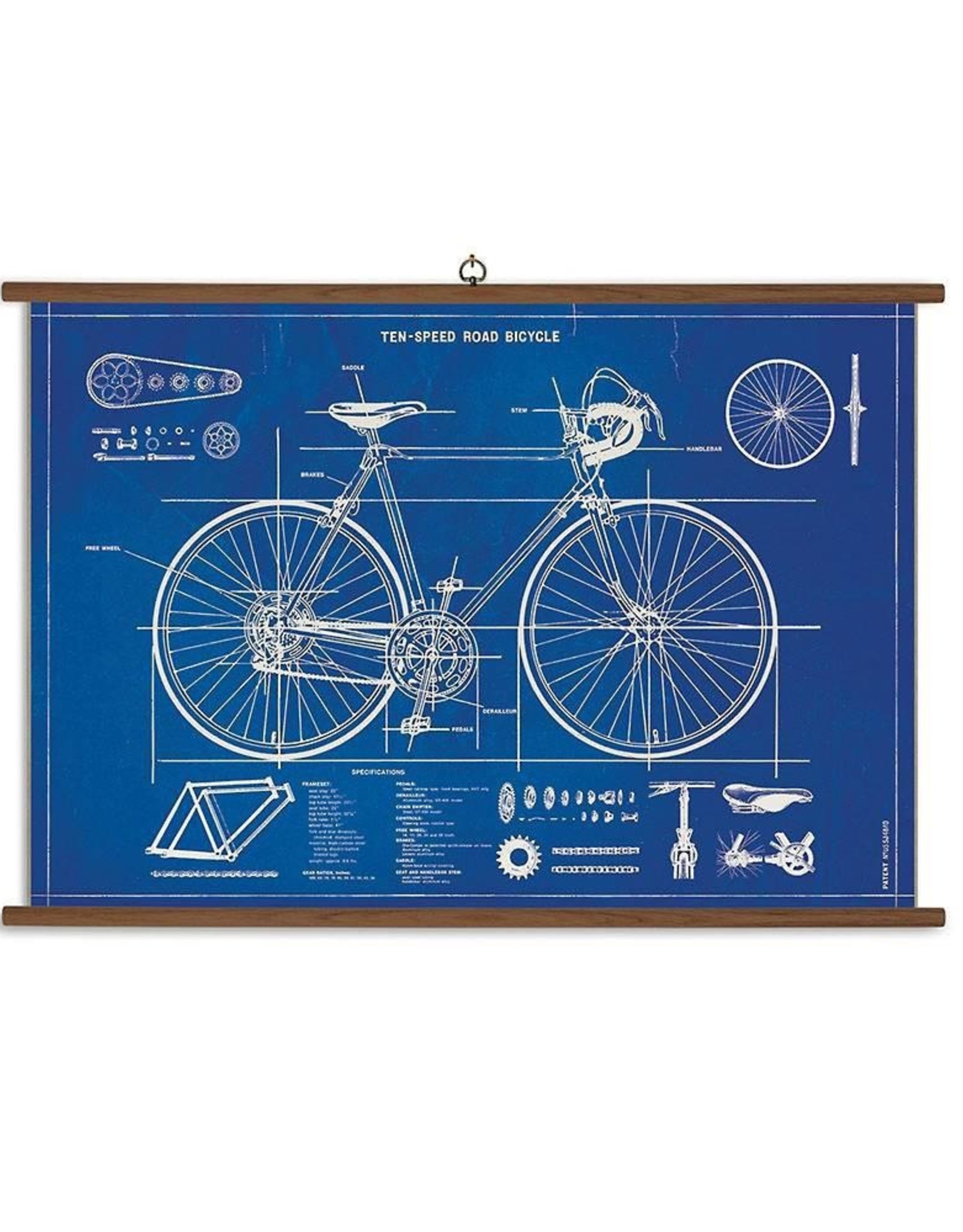 Vintage Style School Chart - Bicyle Blueprint