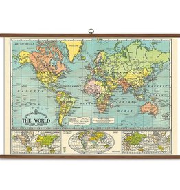 Vintage Style School Chart - World Map