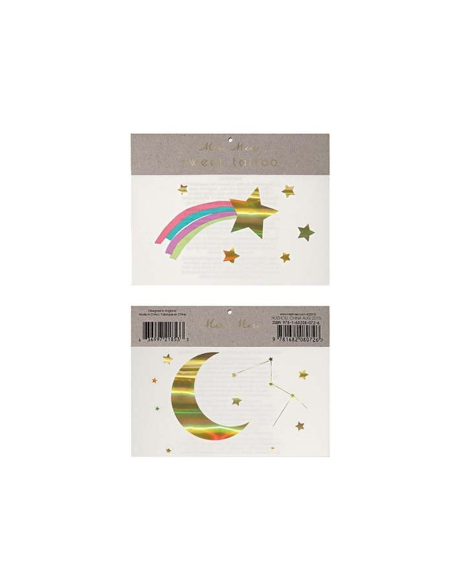 Rainbow & Shooting Star Tattoos