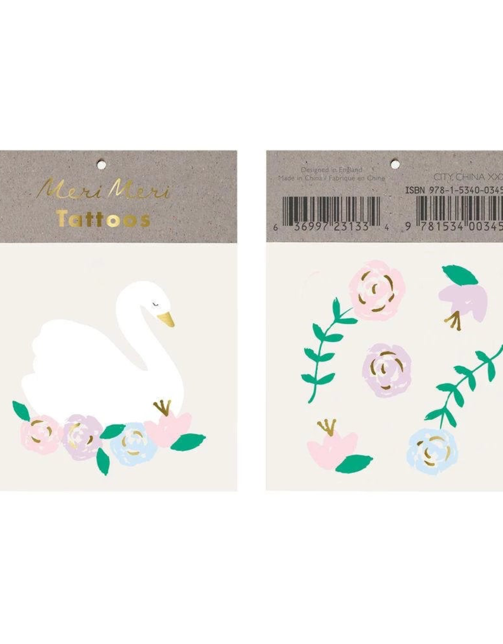 Floral Swan Tattoos