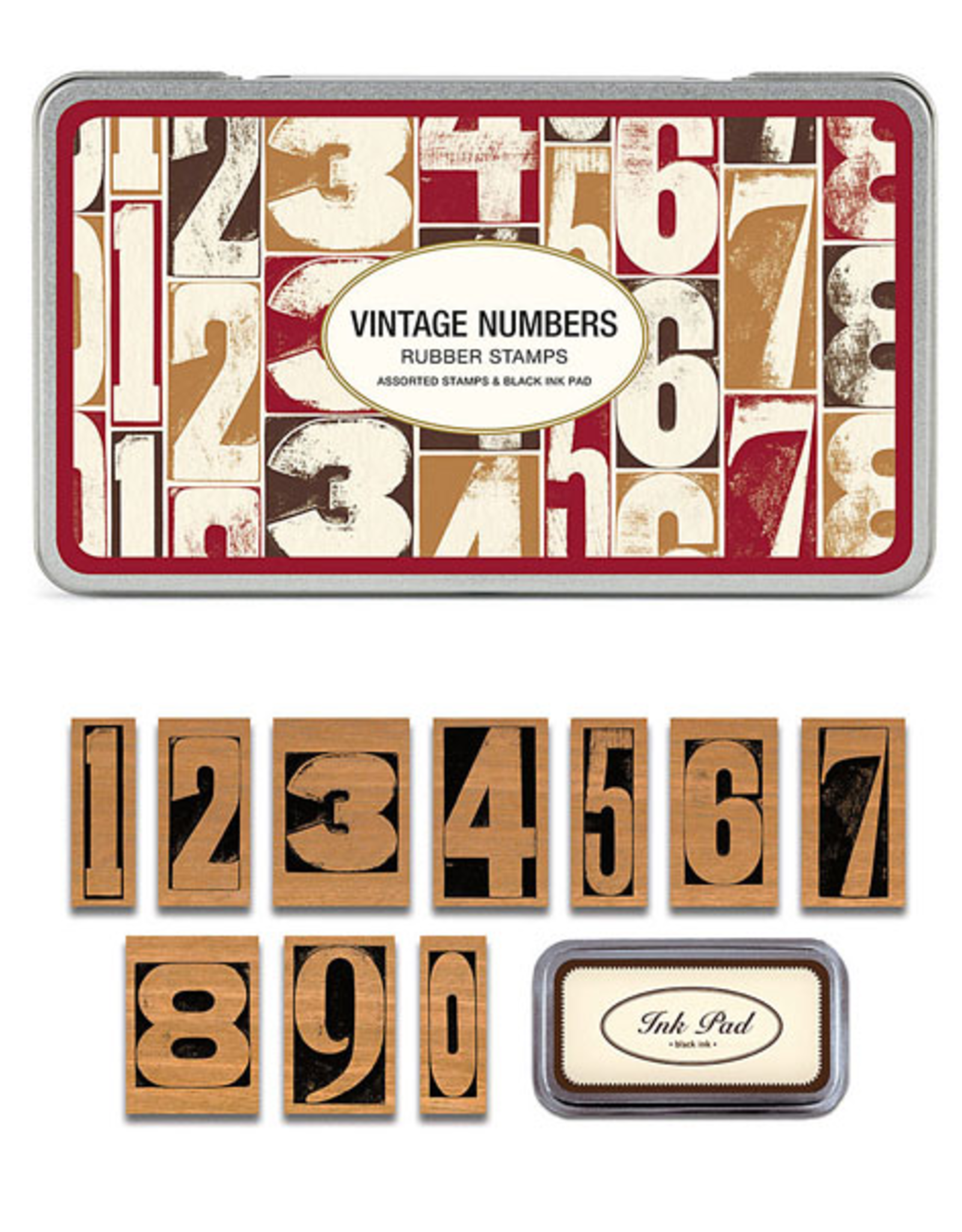 Vintage Numbers Stamp Set
