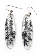 Tall Forest Earrings Oval