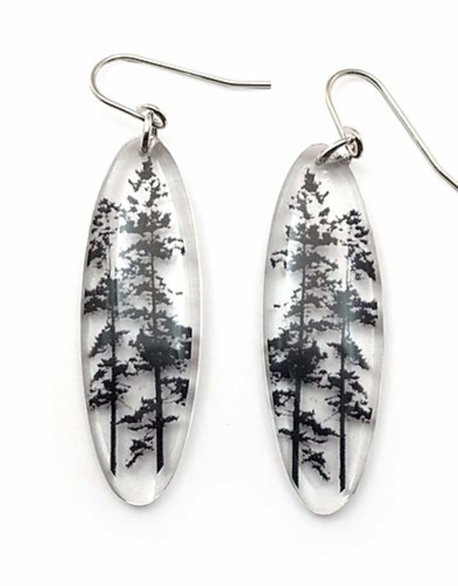 Tall Forest Earrings Oval