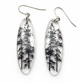 Tall Forest Earrings Oval