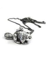 Elaine Ho Beaver Necklace Sterling Silver