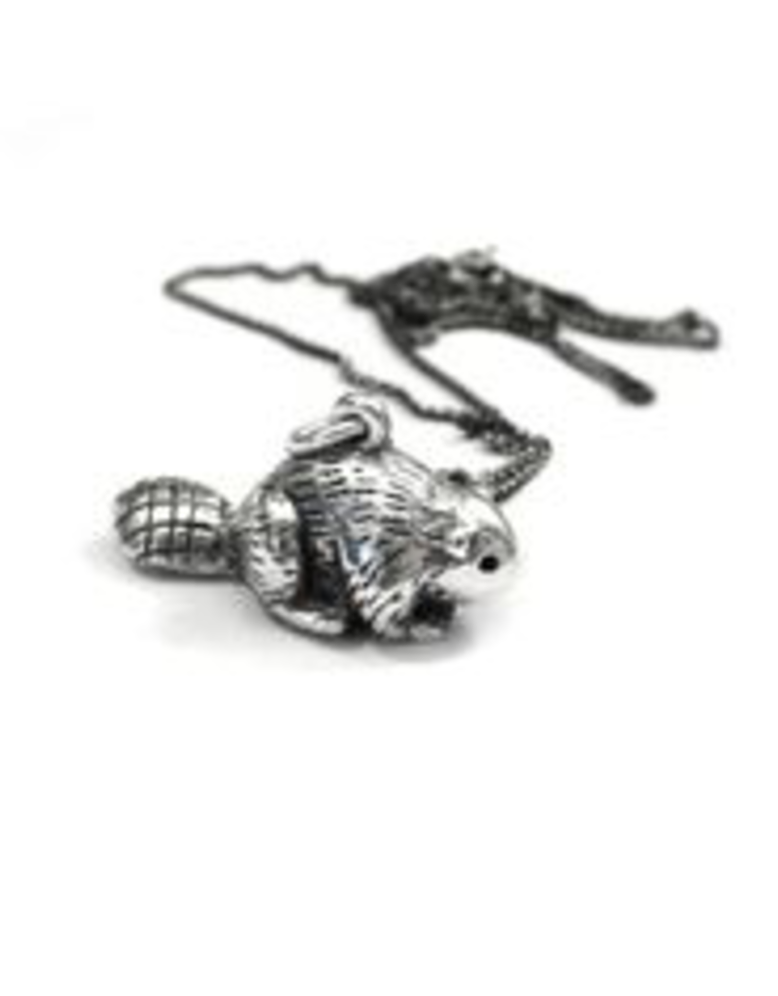 Elaine Ho Beaver Necklace Sterling Silver