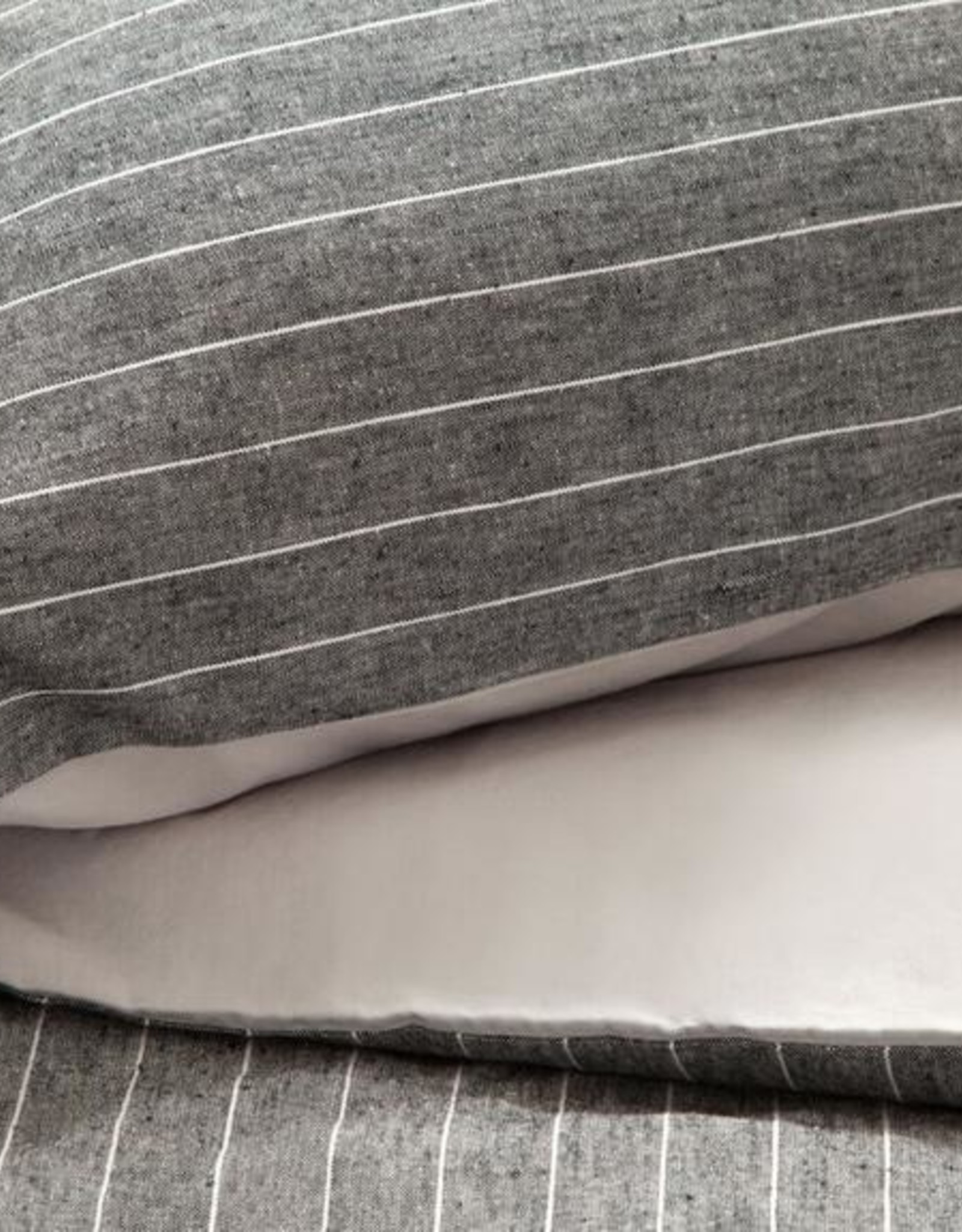 EQ3 Acadia Duvet Set Grey - Queen