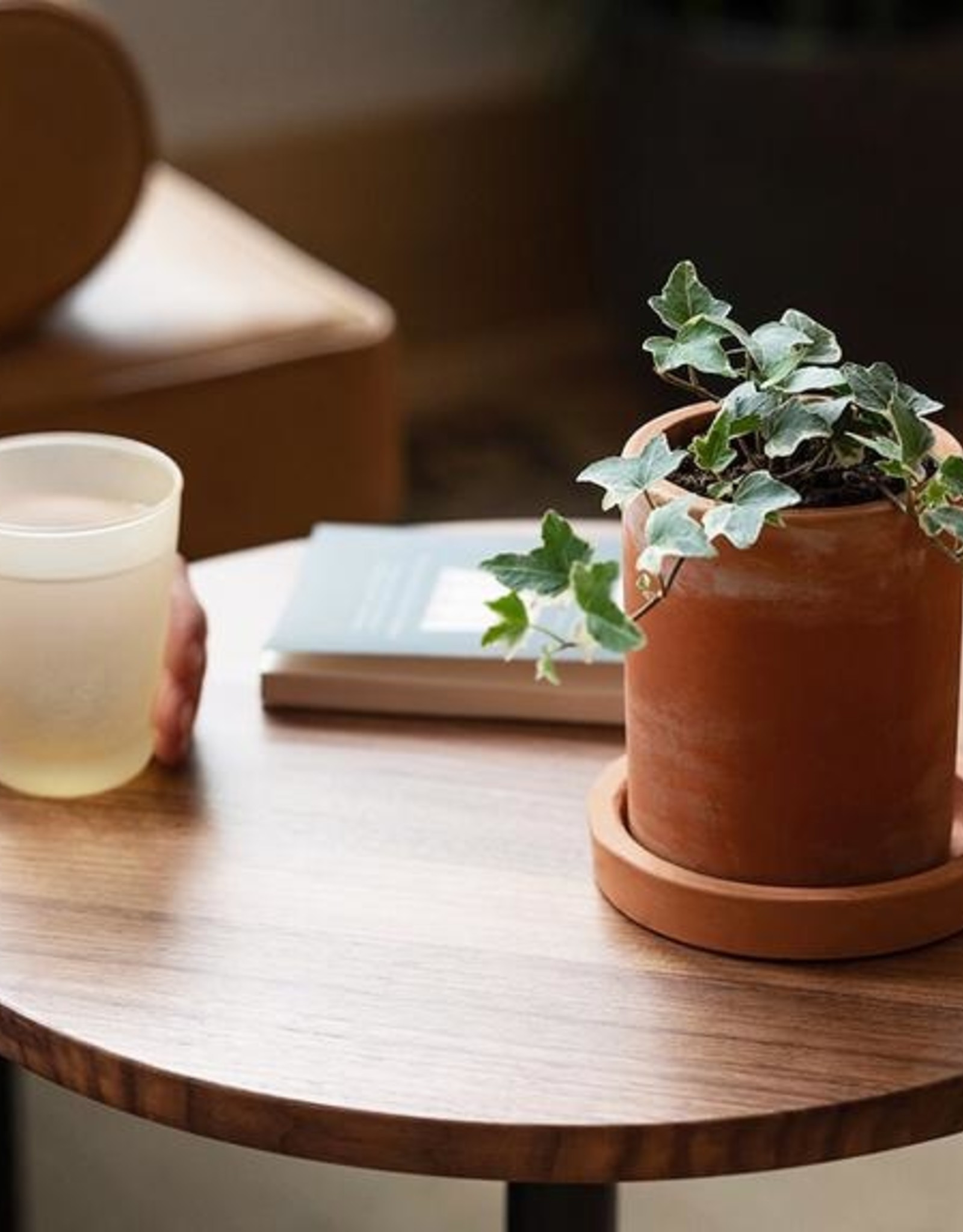 EQ3 Simone End Table Walnut