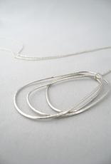 Pebbles Necklace, 26" Sterling Silver