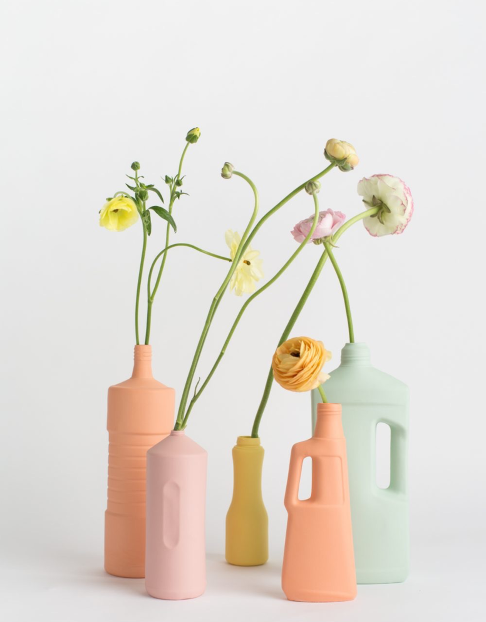 Porcelain Bottle Vase #9 Orange