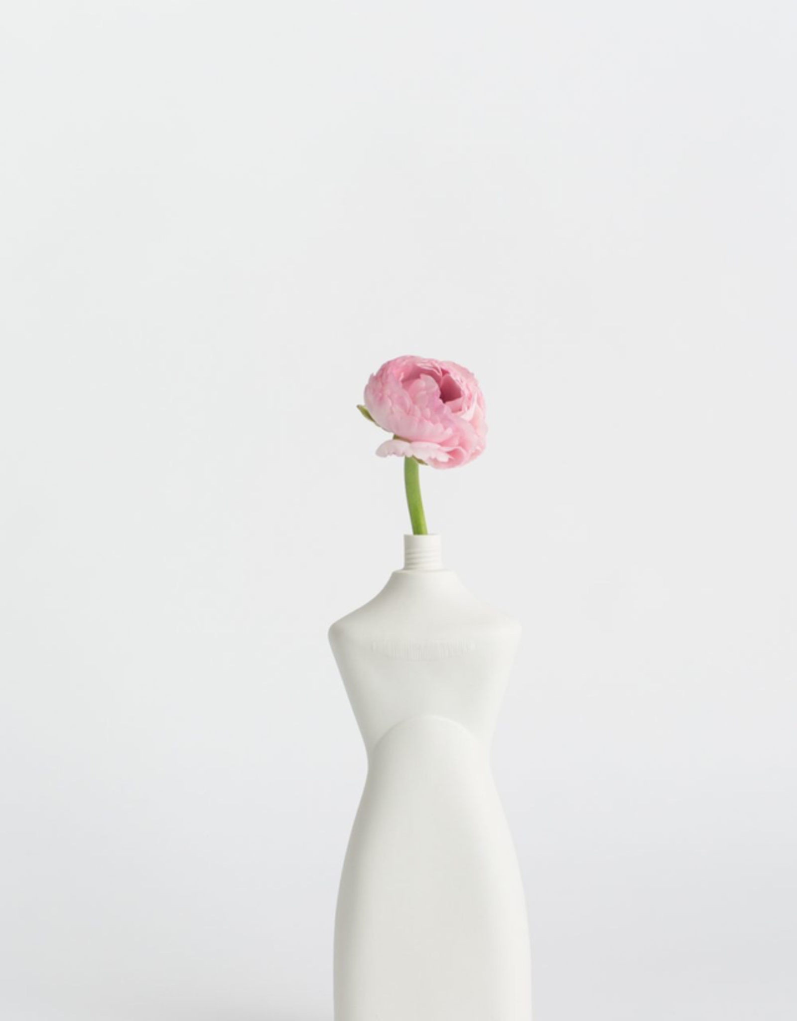 Porcelain Bottle Vase #8 White