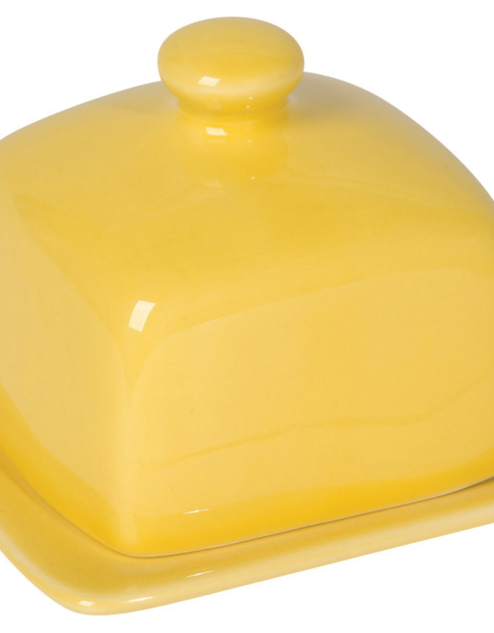 Square Butter Dish Lemon
