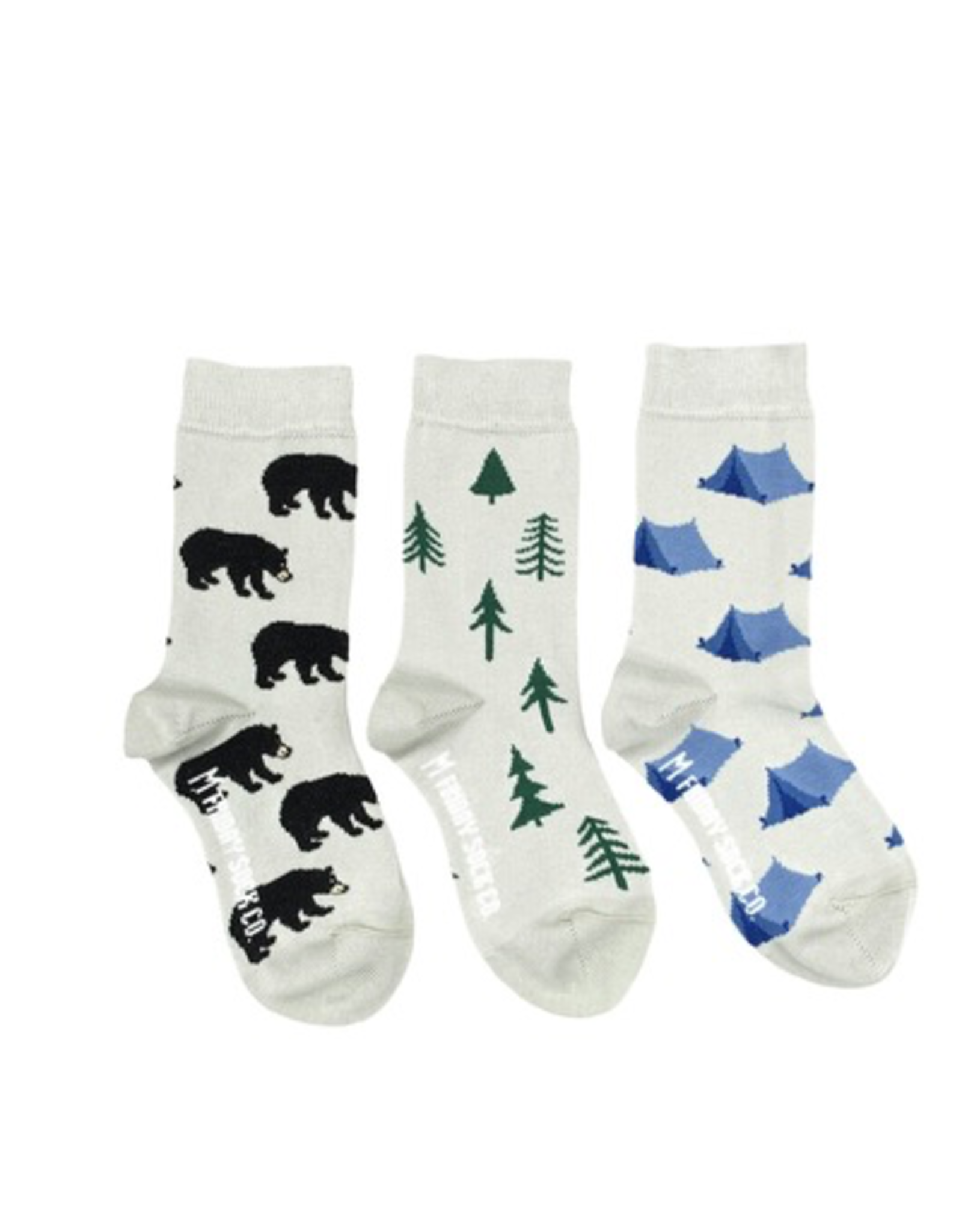 Bear And Tree Kids Socks-Age 5-7