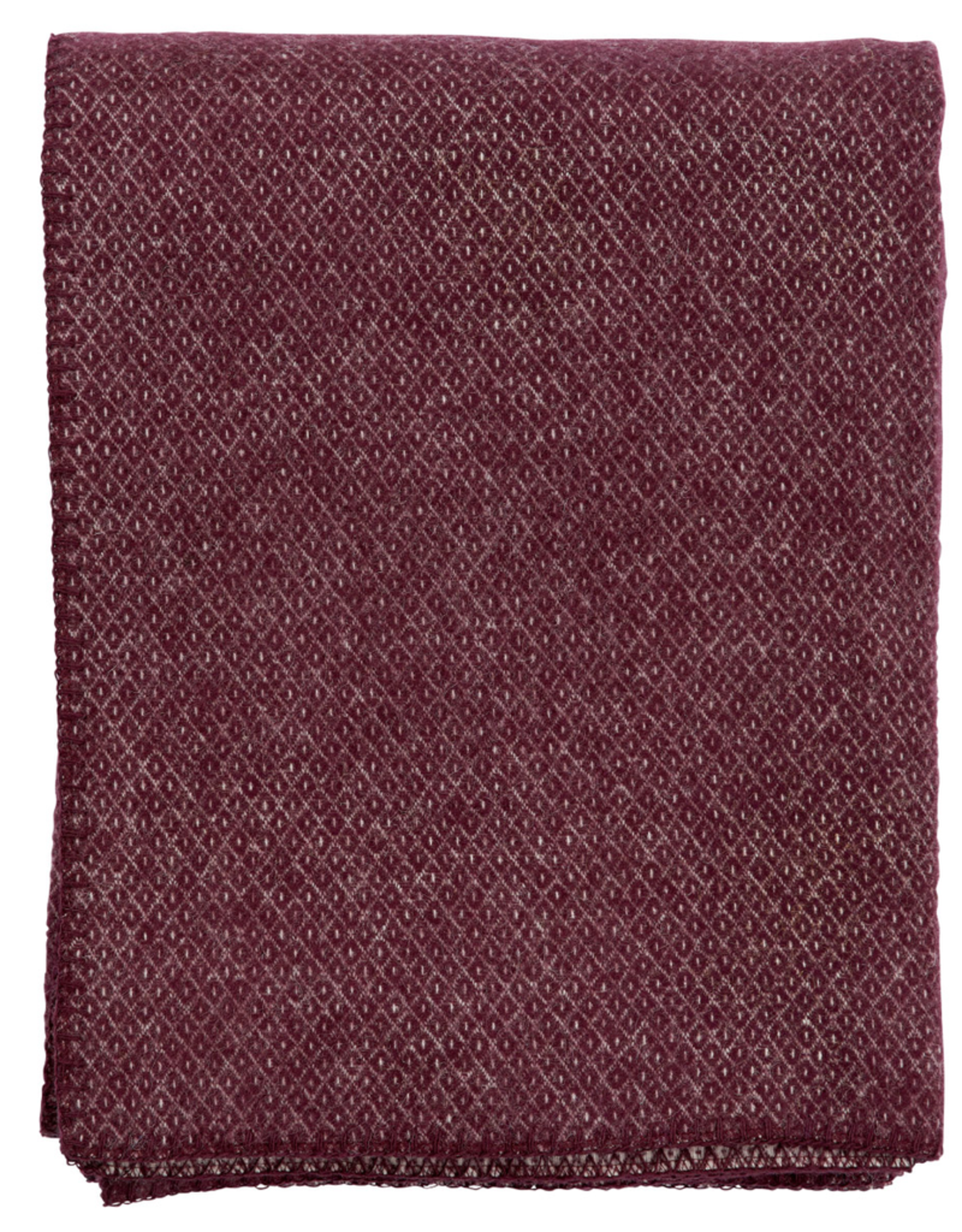Peak Throw Bordeaux - Brushed Merino + Lambs Wool