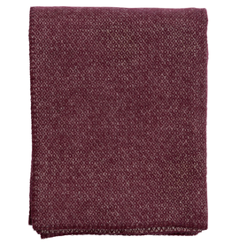 Peak Throw Bordeaux - Brushed Merino + Lambs Wool