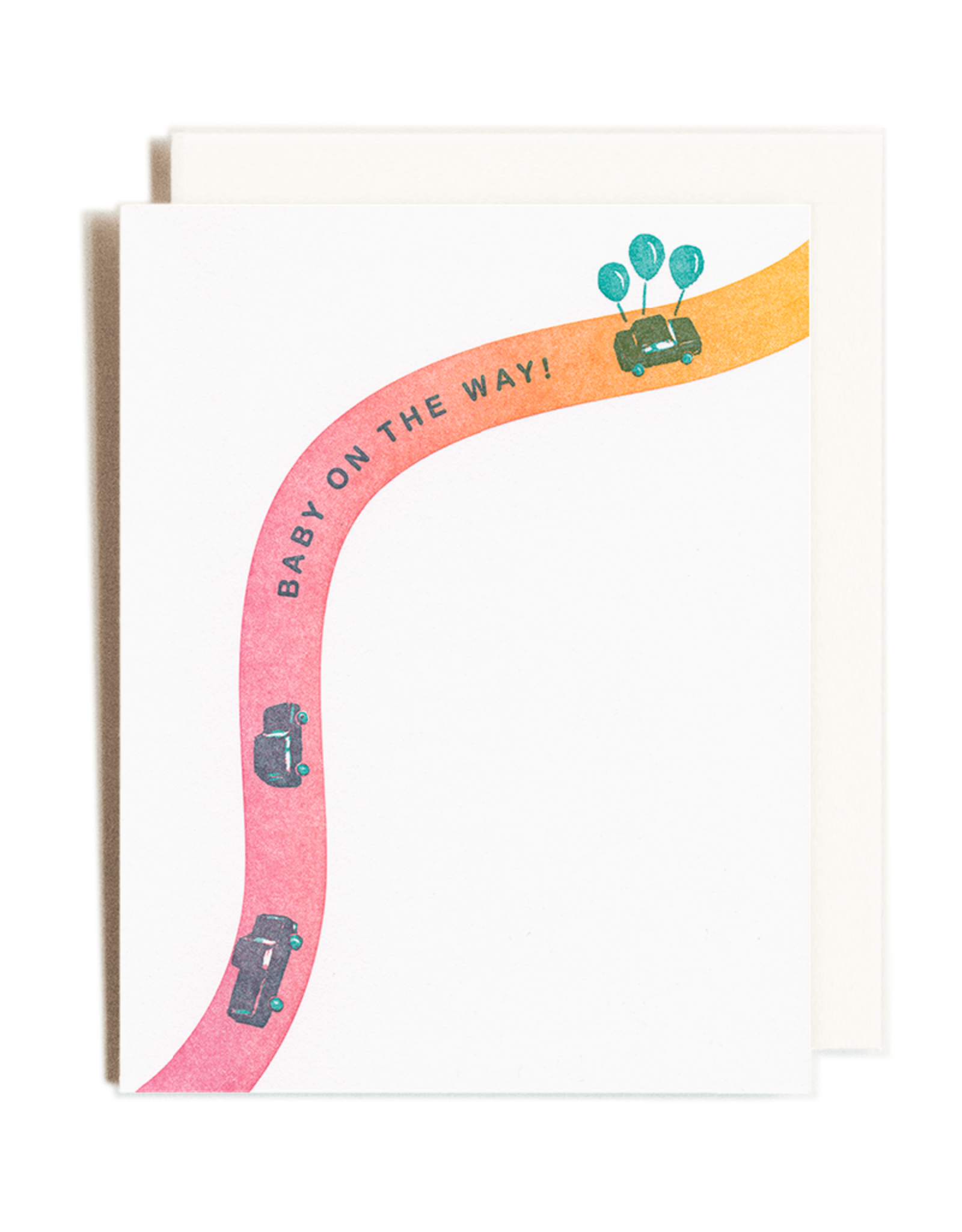 Baby on the Way Letterpress Card