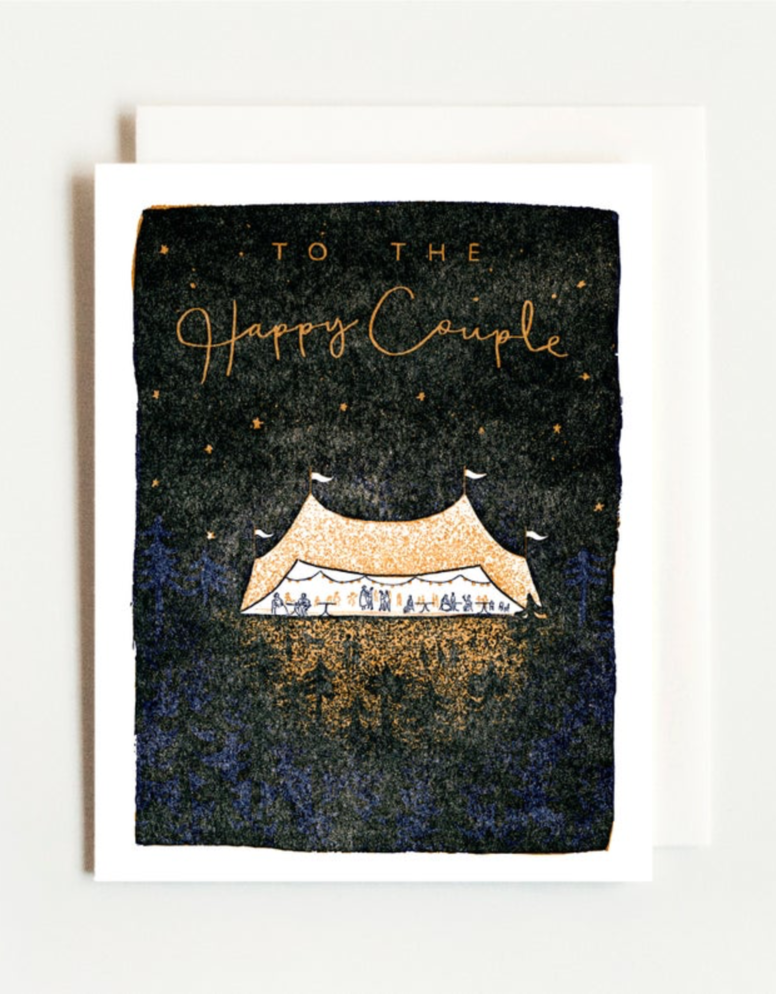 Wedding Tent Letterpress Card