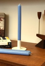 Modern Dinner Candle, Light Blue