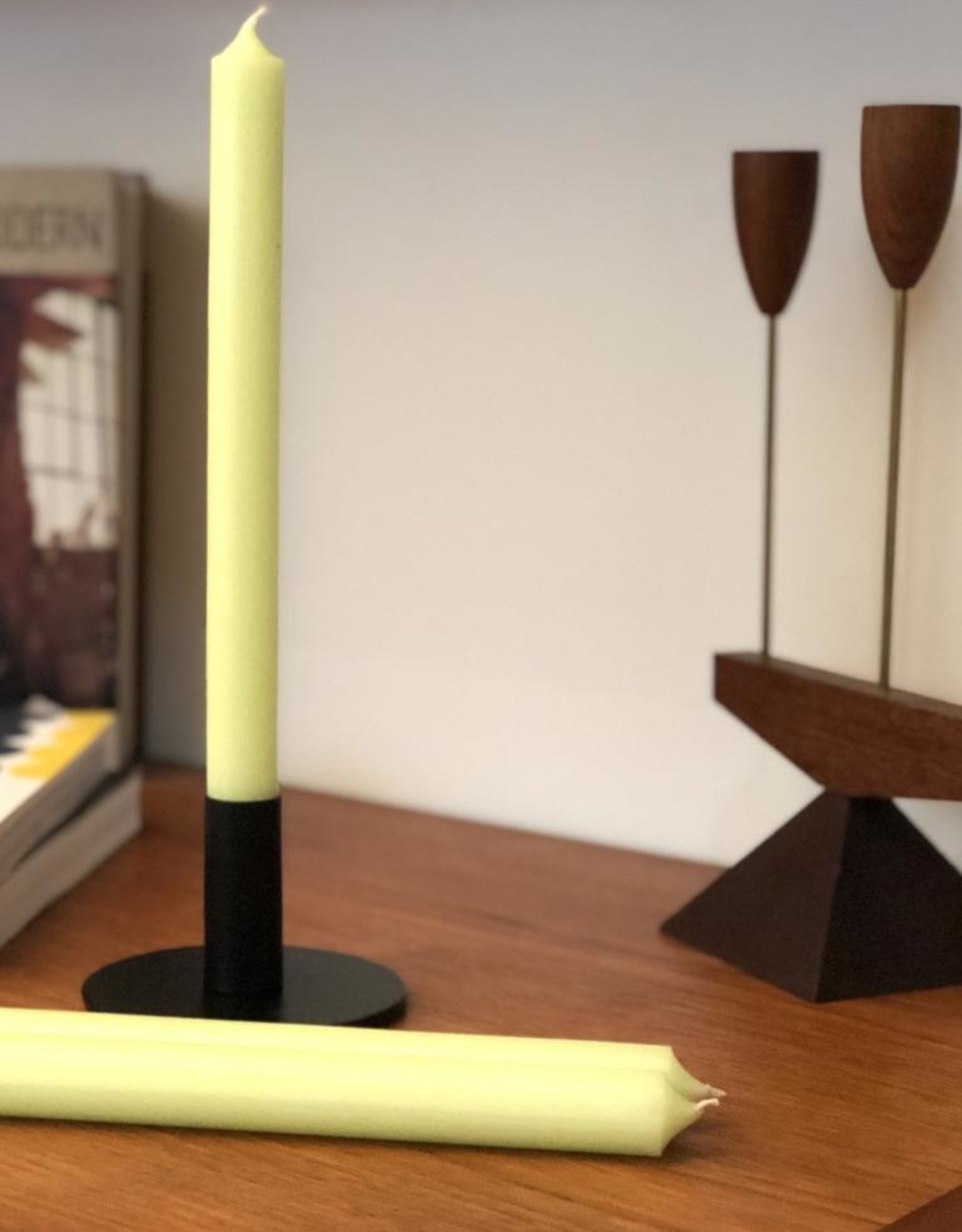 Modern Dinner Candle, Lime