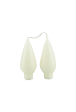 Danish Drop Candles 4" Pair, Ivory