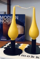 Danish Drop Candles 7" Pair, Yellow
