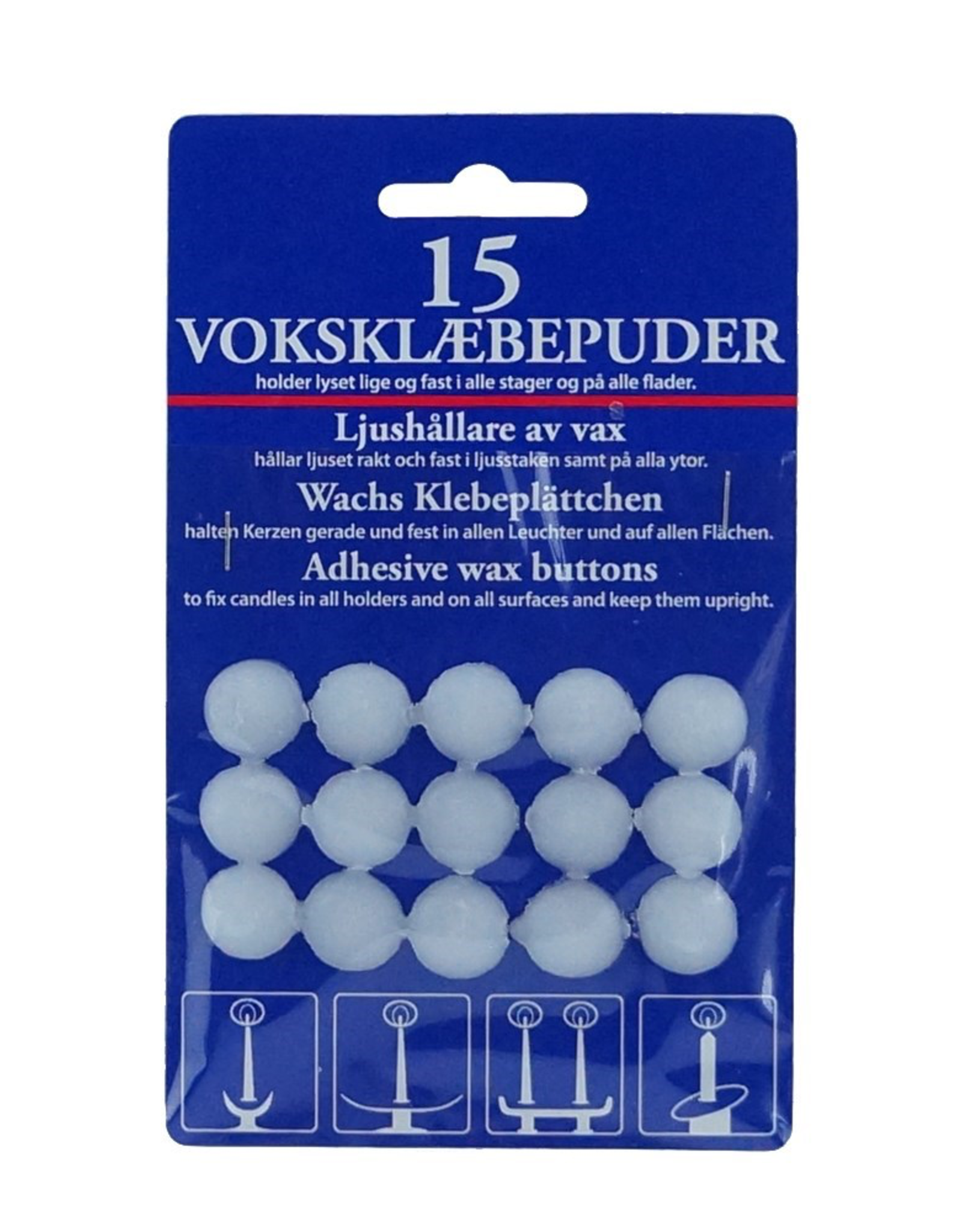 Candle Wax Fasteners, 15/pack