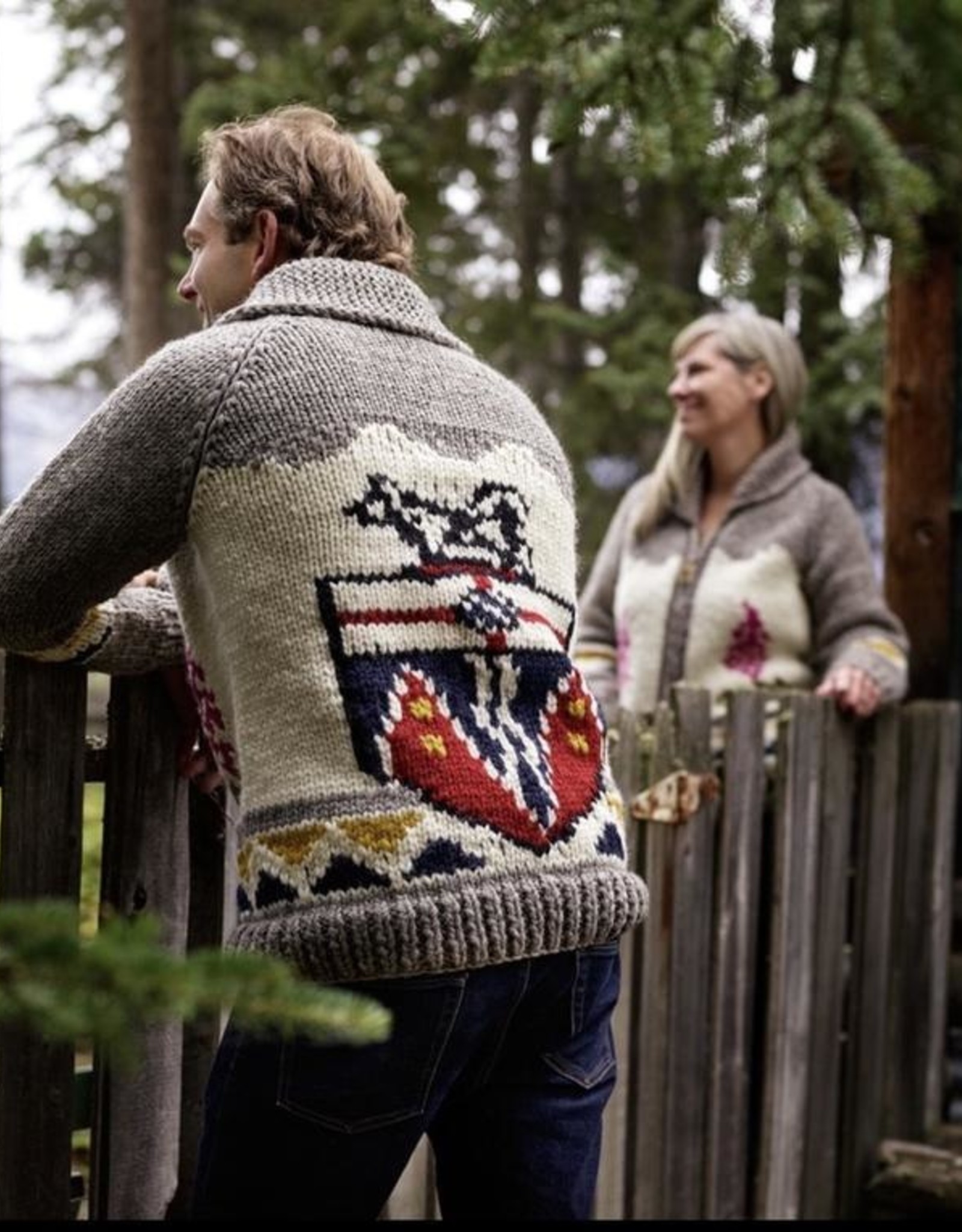 Handknit Yukon Coat of Arms Heritage Sweater