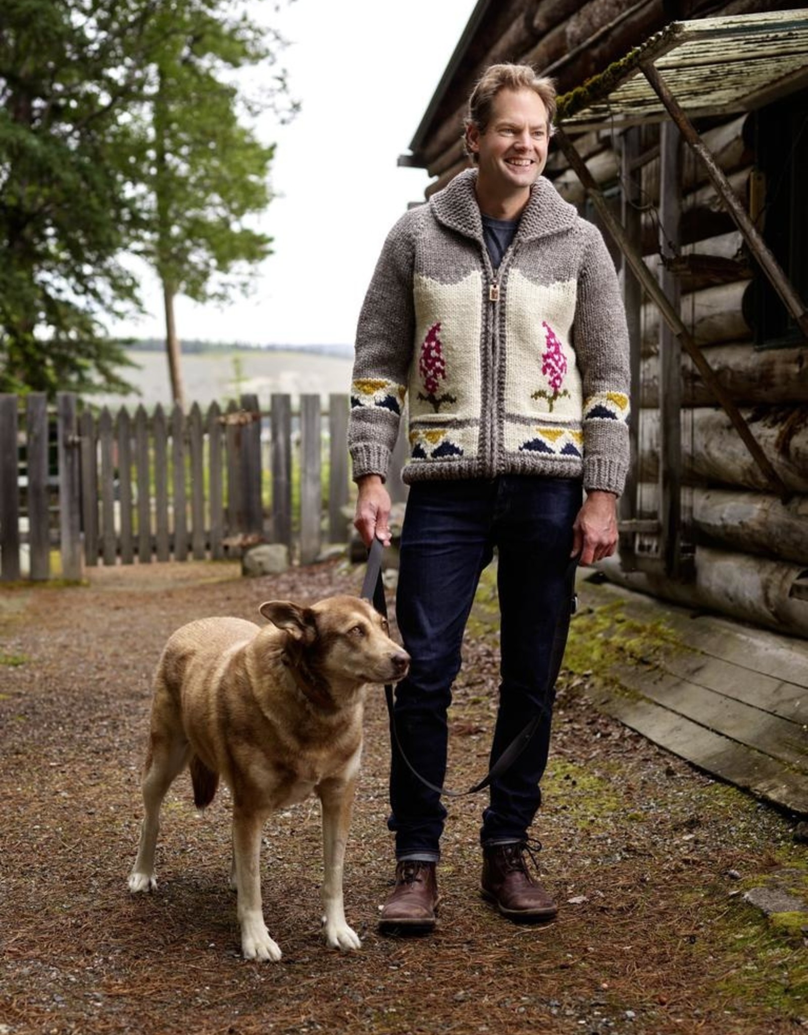Handknit Yukon Coat of Arms Heritage Sweater