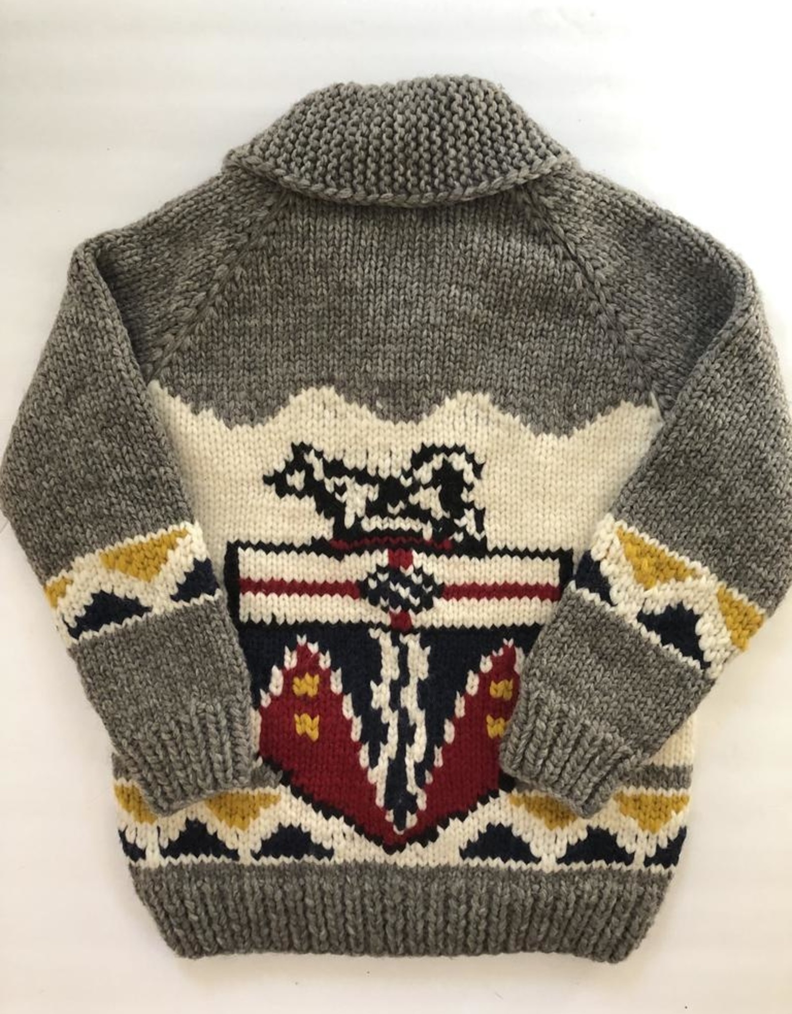Handknit Yukon Coat of Arms Heritage Sweater