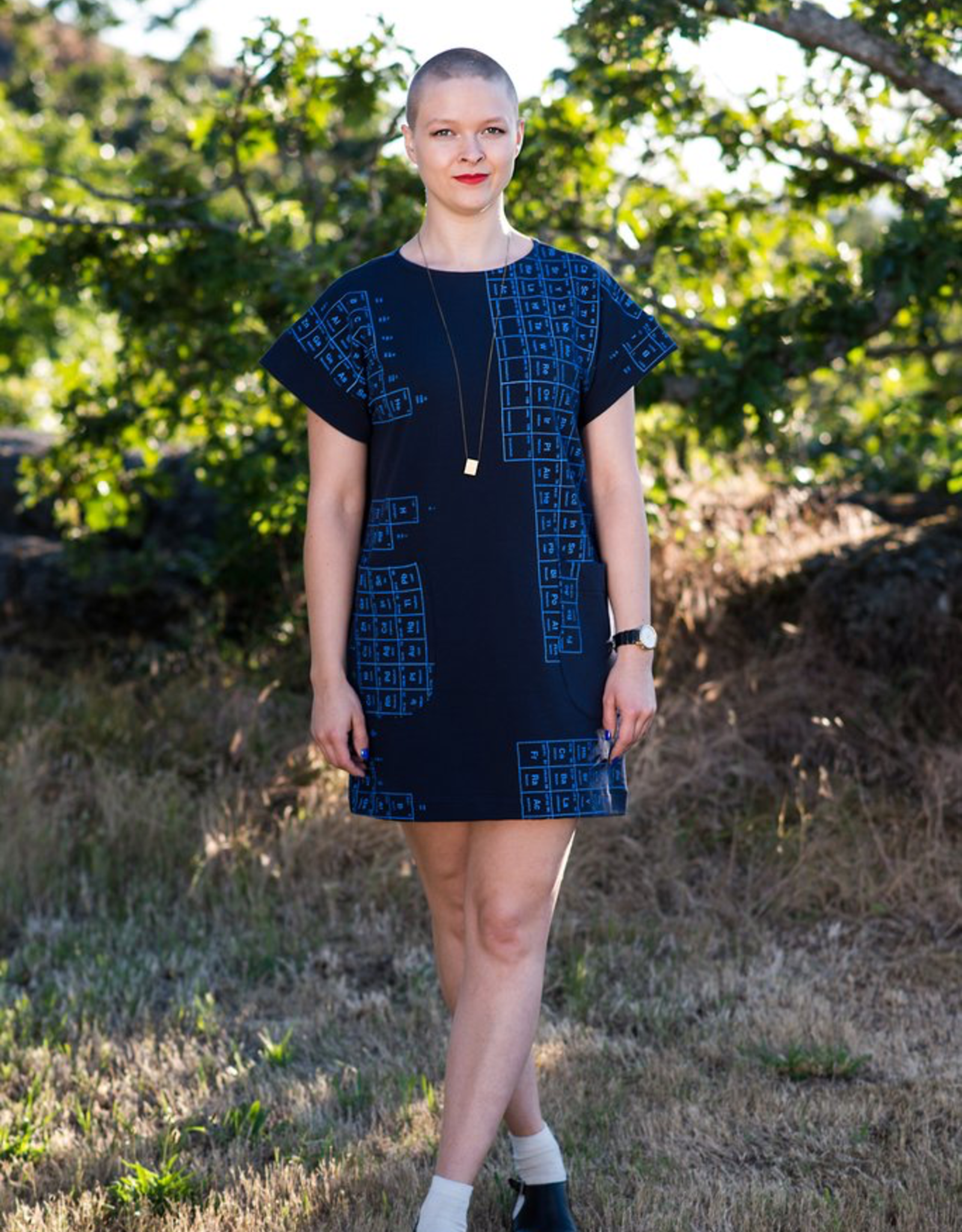 Smoking Lily Verbatim Tunic - Periodic Table Print