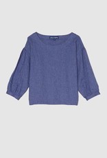 June Top, Herringbone Linen / Cotton