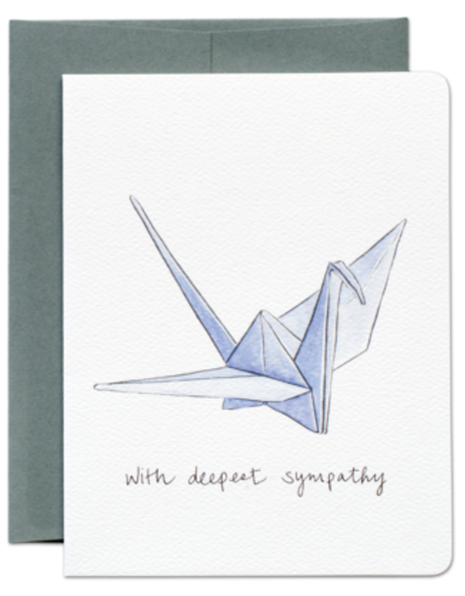 Paper Crane Sympathy Card