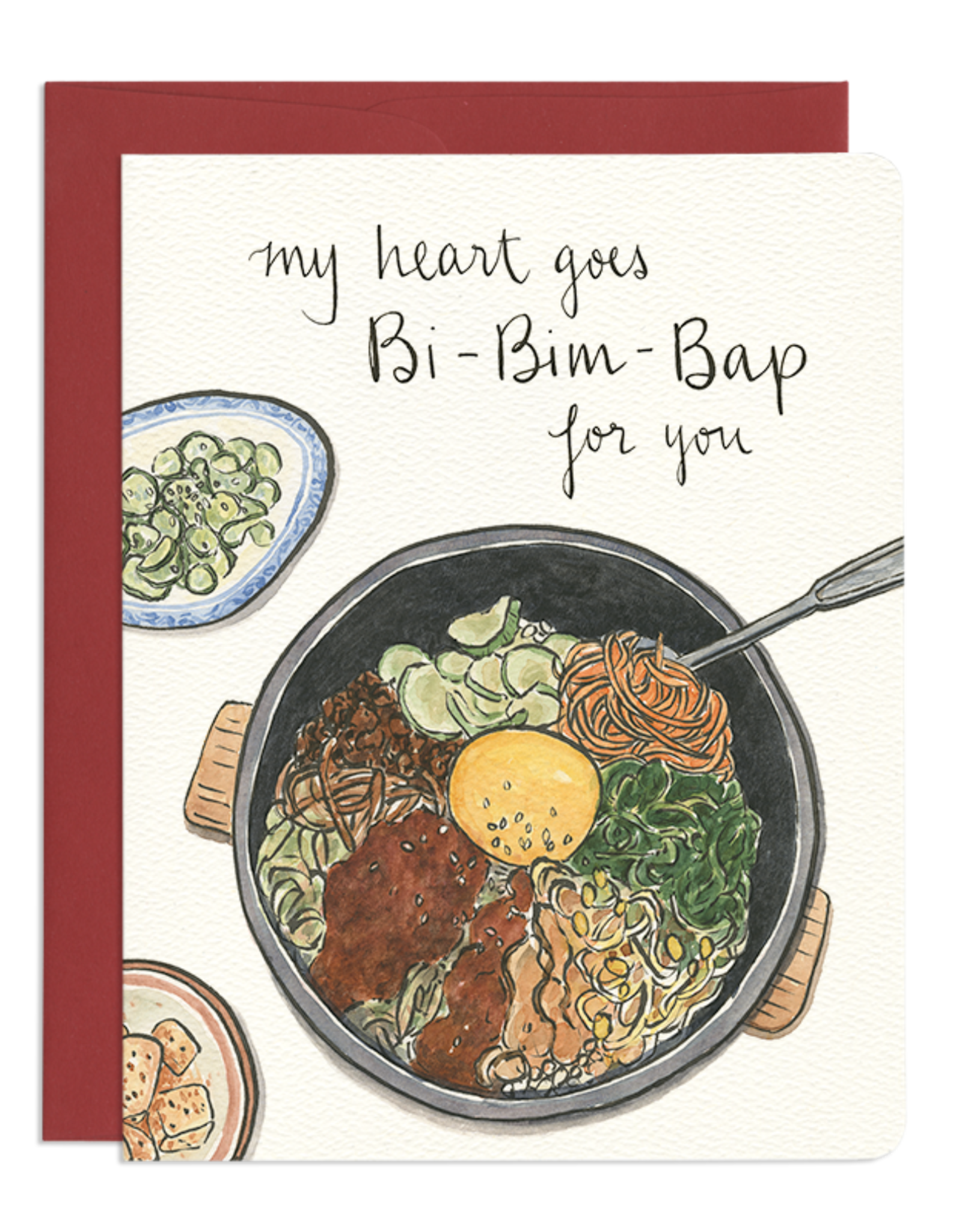 Bibimbap Heart Card