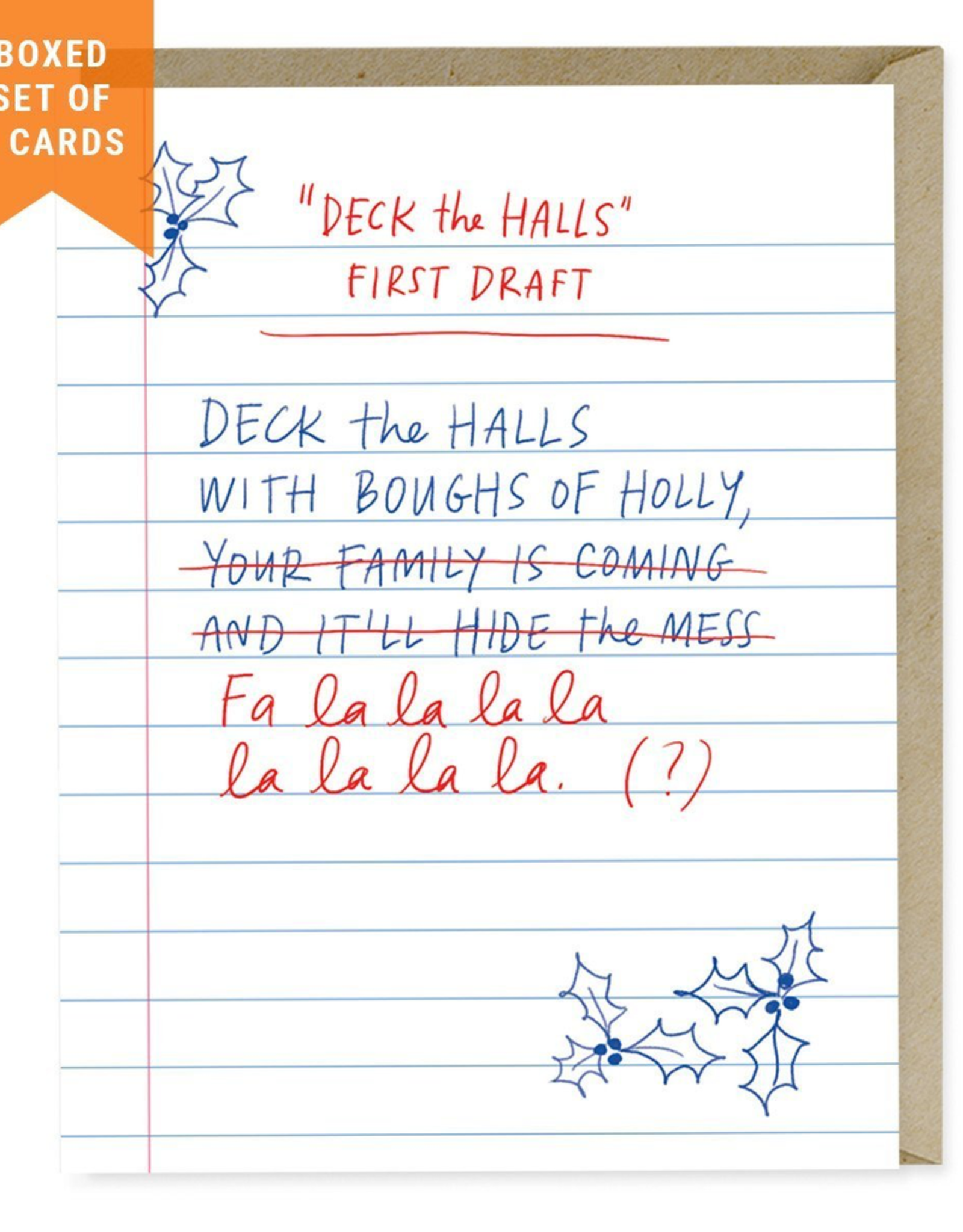 Emily McDowell First Draft Deck the Halls, Set/8