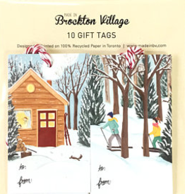 Winter Cottage & Cross Country Tags, set