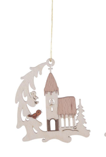 Winter House Ornament (Single) Assorted