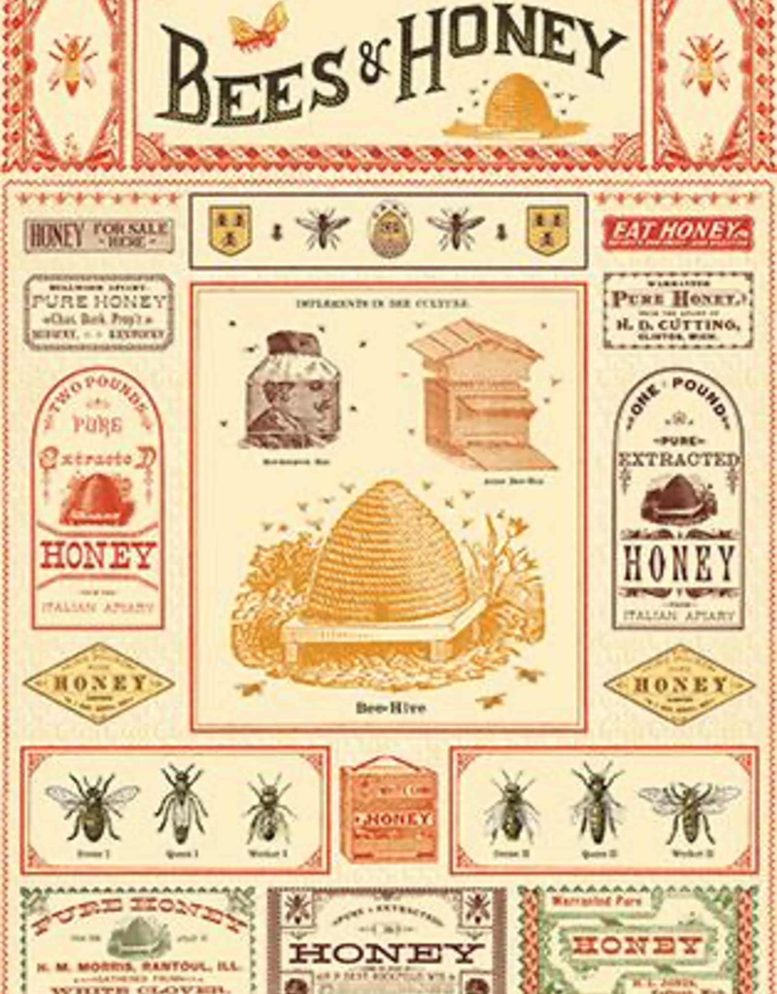 Bees & Honey Poster Wrap