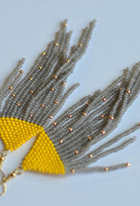 #8 Yellow Grey Fringe